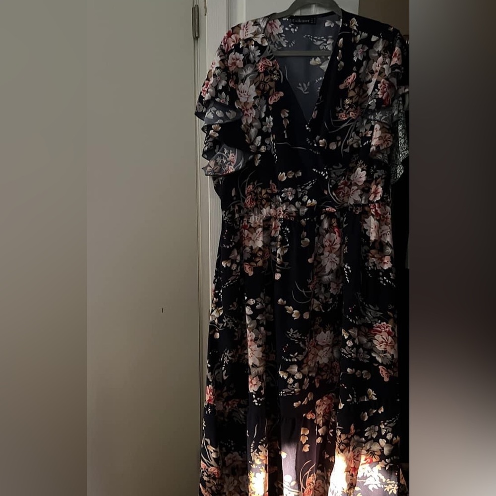EUC women’s flora maternity dress